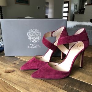 Vince Camuto Maroon Stiletto Pumps